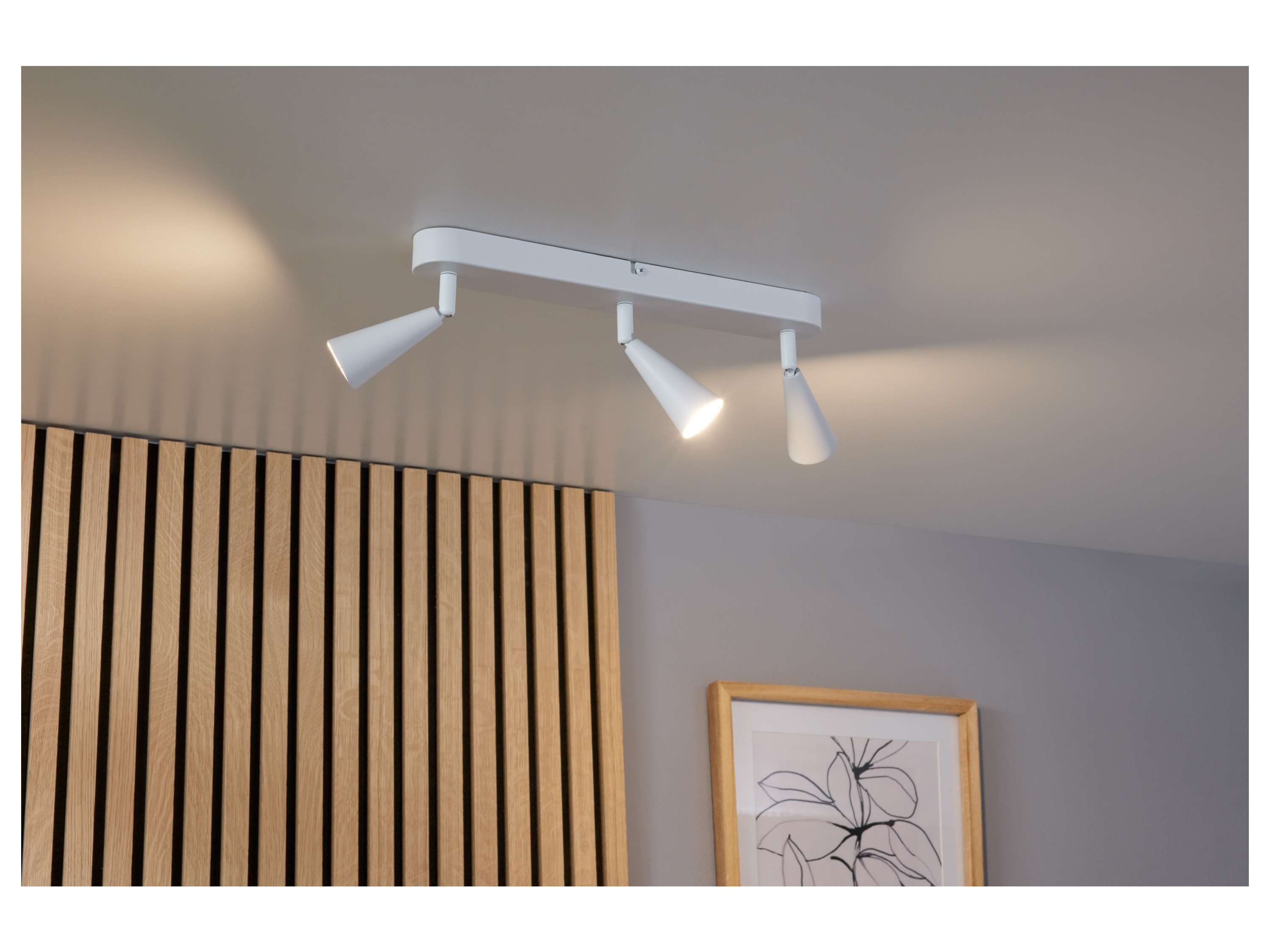 Thumbnail - LIVARNO home Deckenspot / Wand-/Deckenschiene 3flammig (oval/weiß)