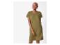 Olivengrünes T-Shirt-Kleid: bequem und lässig.