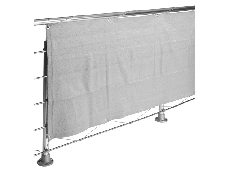 Gehe zu Vollbildansicht: LIVARNO home Balkonsichtschutz, 600 x 75 cm, grau - Bild 1