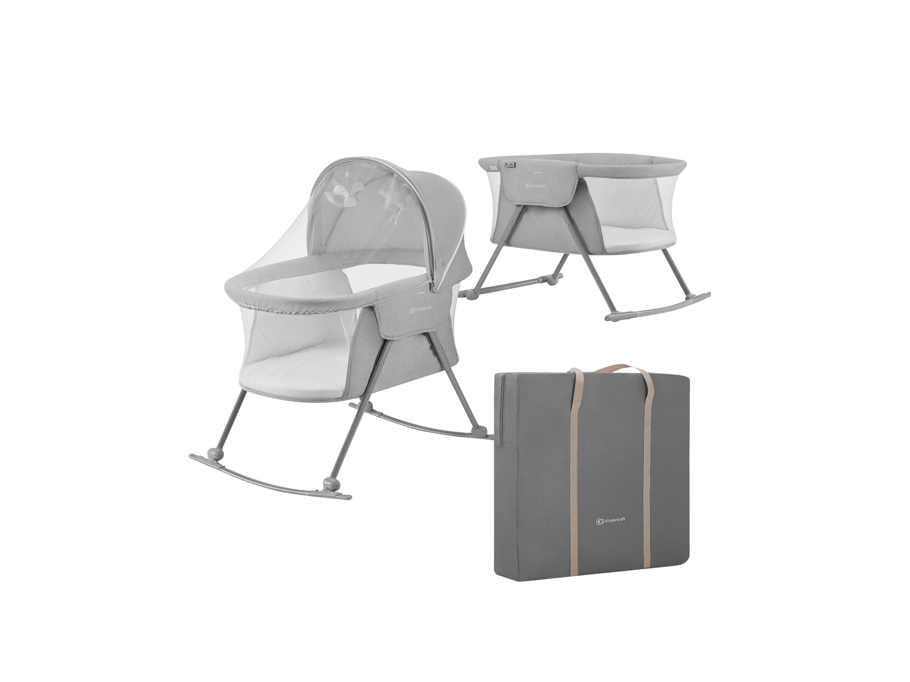 KINDERKRAFT Kinderbett »LOVI CLASSIC« (Grau)