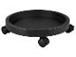 Parkside runde schwarze Unterlage auf Rollen.