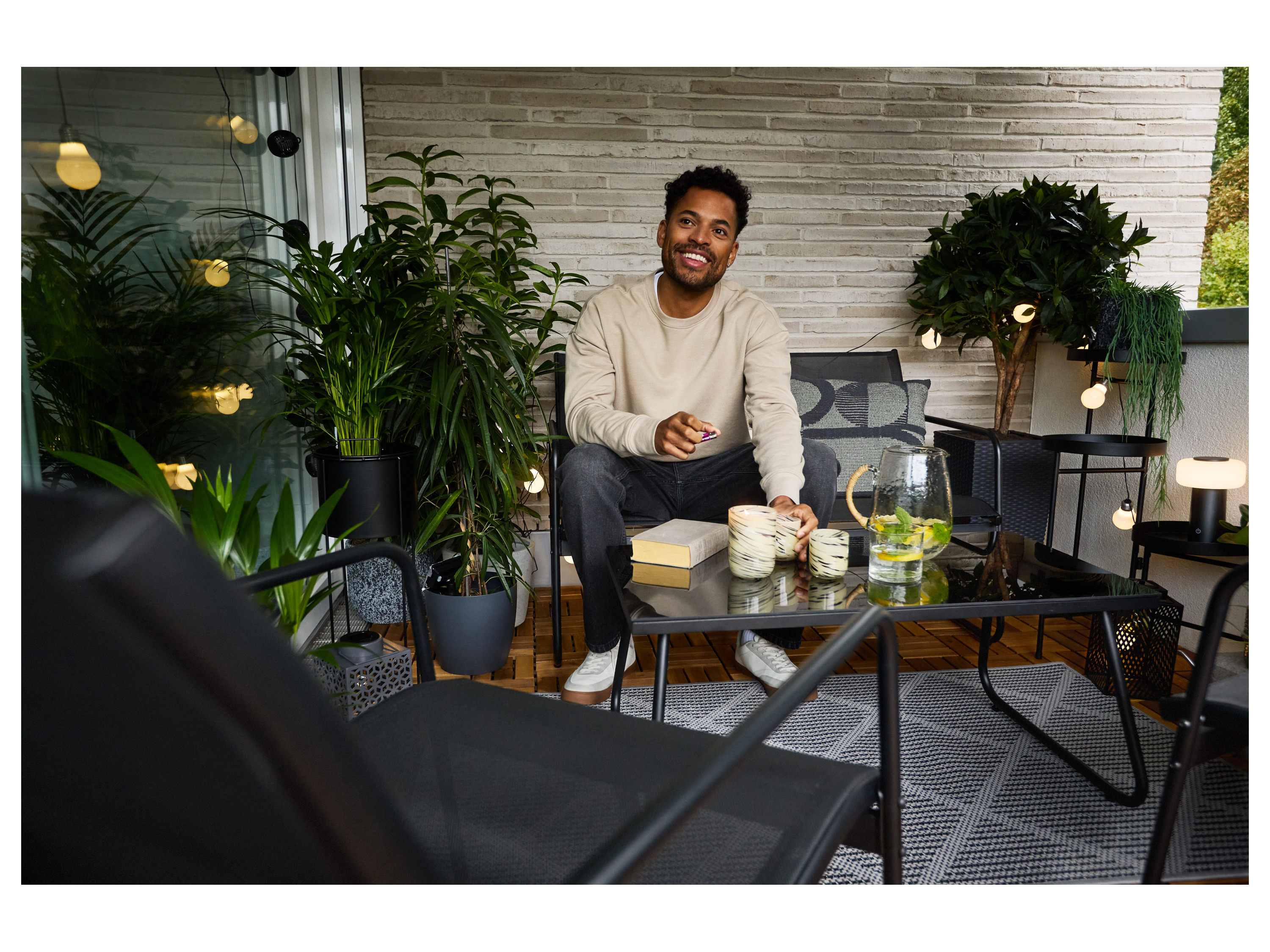 Thumbnail - LIVARNO® Solar Laterne 24,5cm LED (Grau)