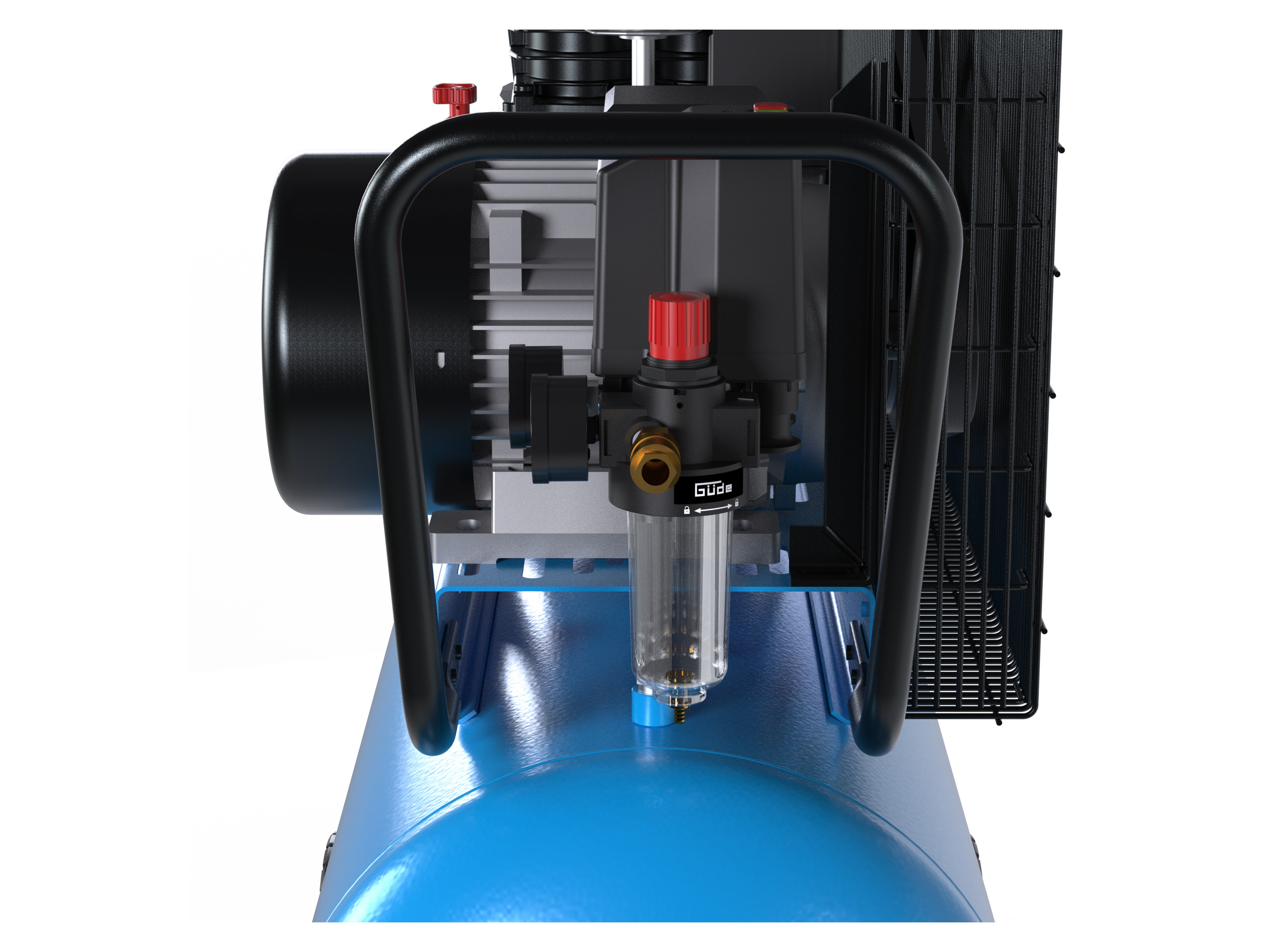 Thumbnail - Güde Kompressor »700/10/100«, 2-Zylinder-Aggregat