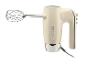 Cremefarbener Handmixer mit Schneebesen und der Aufschrift „1973“.