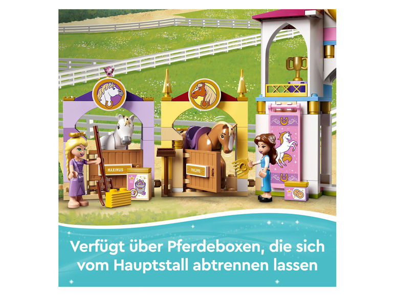 LEGO® und Rapunzels Ställe« Disney Princess™ 43195 königliche »Belles