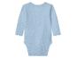 Hellblauer Langarm-Babybody