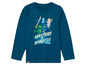 Ein blaues Langarmshirt mit Lego Ninjago Print