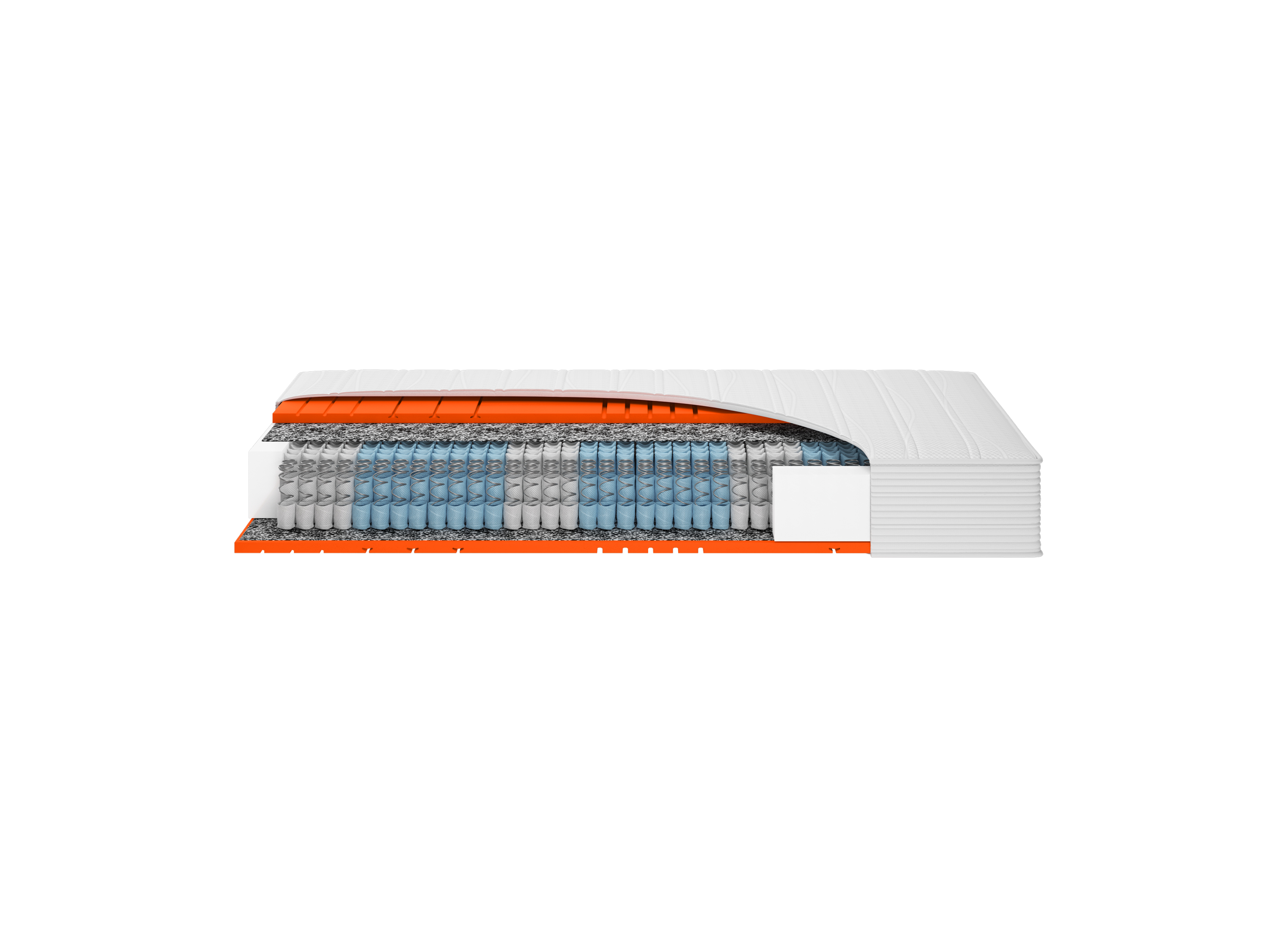 HN8 SCHLAFSYSTEME XXL-Taschenfederkern-Matratze Dynamic XXL mit 7 Zonen, bis 200 kg (H5, 80 x 200 cm) – Bild 3 von 4