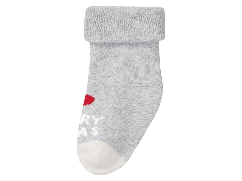 Gehe zu Vollbildansicht: lupilu® Baby Socken, 3 Paar, mit lustigem Weihnachtsmotiv - Bild 9