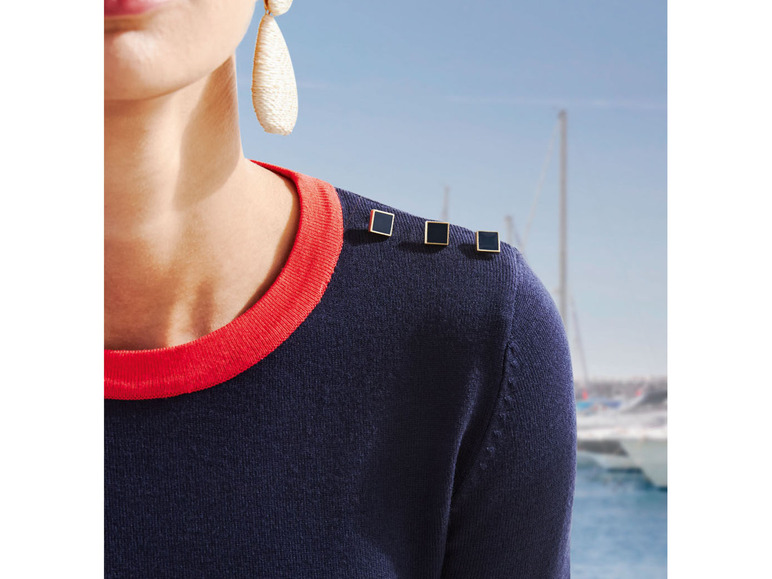 Gehe zu Vollbildansicht: esmara Damen Pullover, körpernah geschnitten, mit halblangen Ärmeln - Bild 8