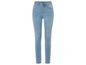Hellblaue Skinny Jeans für Damen.