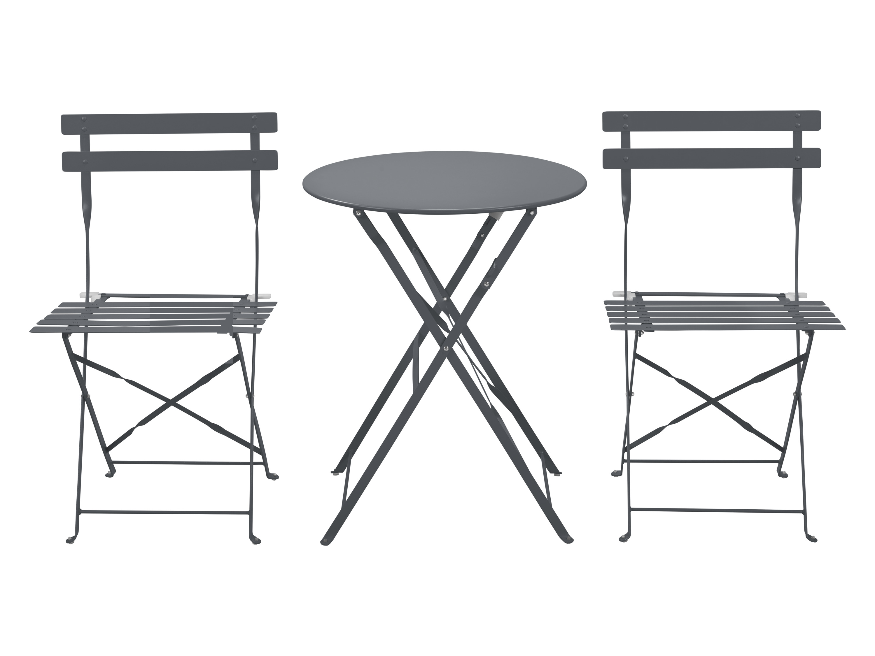 Thumbnail - LIVARNO® Bistroset Metall 3tlg. anthrazit (Anthrazit)