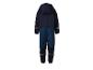 Blauer Kinderoverall mit Kapuze und reflektierenden Details, Rückansicht