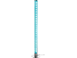 Blaue LED-Blasenlampe mit Chromsockel