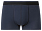 Ein Paar dunkelblaue Boxershorts