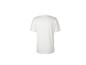 Weißes Herren-T-Shirt mit kurzen Ärmeln, Rückansicht.