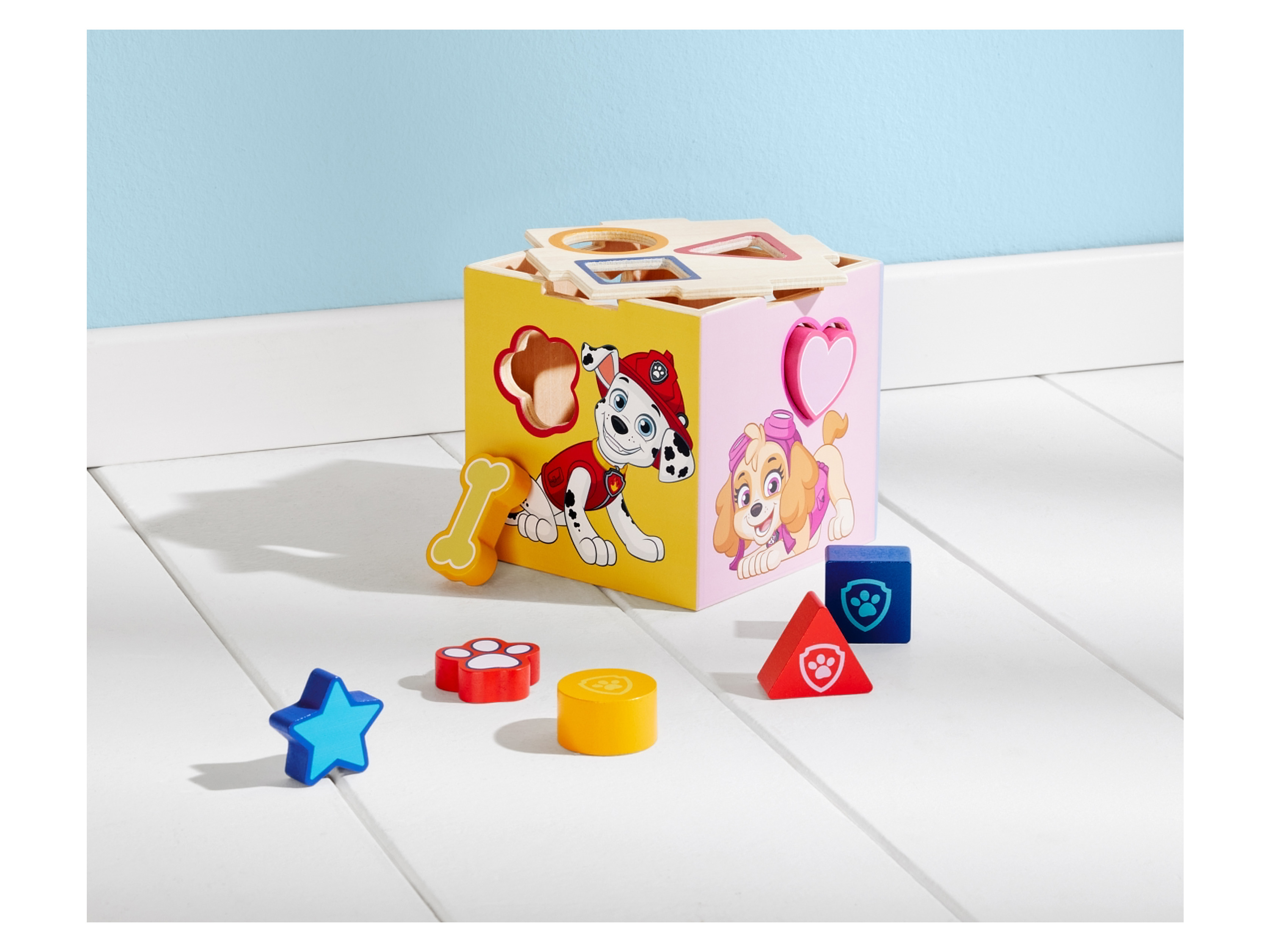 Thumbnail - Motorikspielzeug Holz (Sortierbox Paw Patrol)