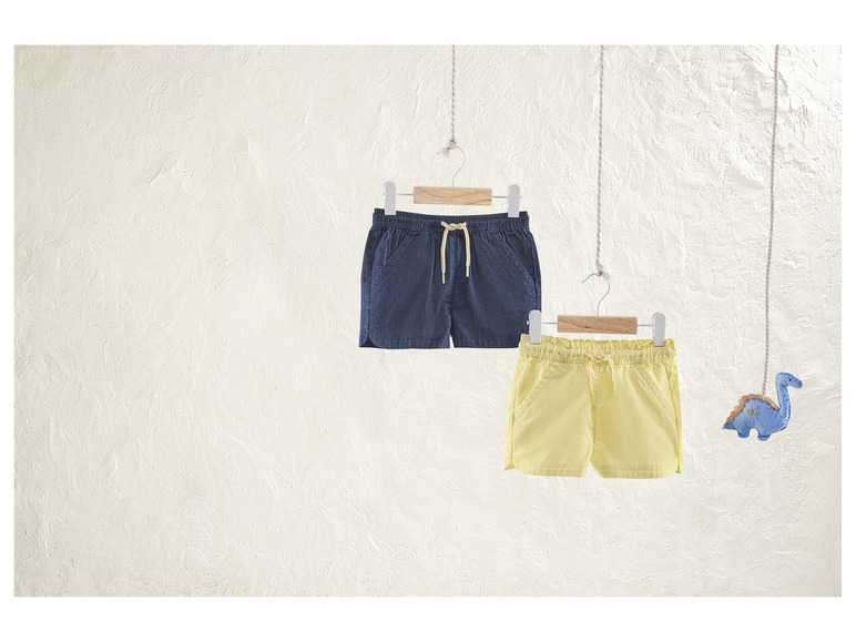 Gehe zu Vollbildansicht: lupilu® Kleinkinder Shorts, 2 Stück, aus reiner Baumwolle - Bild 14