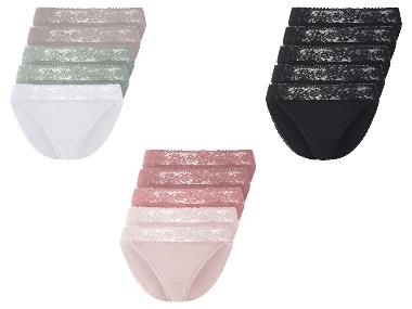 esmara® Damen Slips, 5 Stück, mit eleganter Spitze