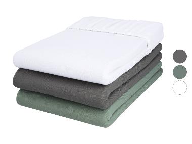 LIVARNO® Jersey-Spannbettlaken, 90-100 x 200 cm