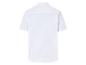 Weißes Kurzarmhemd, klassischer Schnitt.