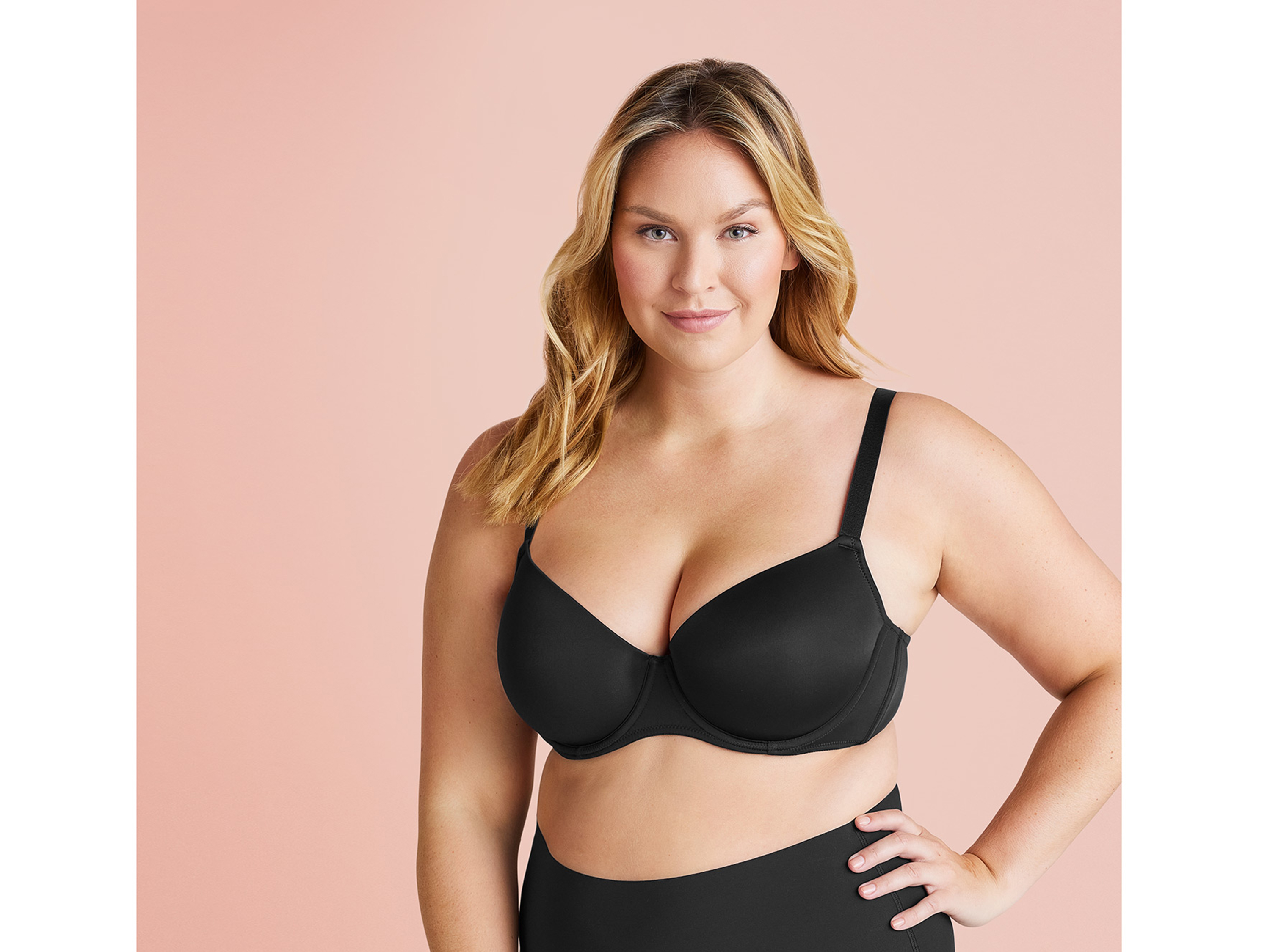 Thumbnail - esmara® Damen BH 2er (85D, schwarz/beige)