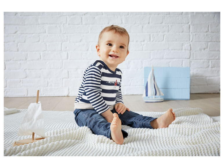Gehe zu Vollbildansicht: KANZ Baby Denim Hose, mit elastischem Bund - Bild 4