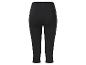 Schwarze Capri-Leggings mit Seitentaschen.