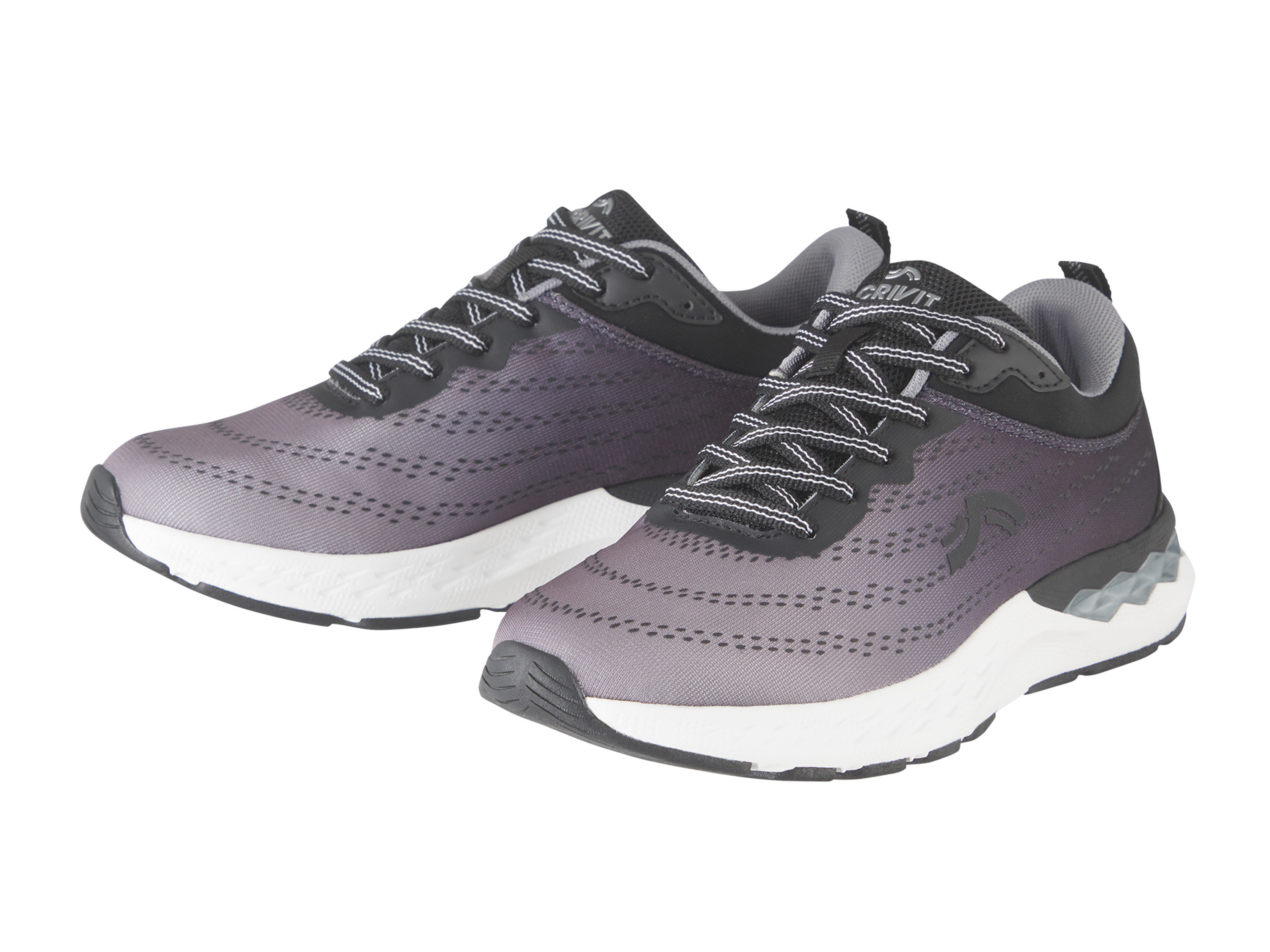 CRIVIT Damen Laufschuhe (Schwarz/weiß, 37) | 04334036033623