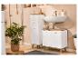 LIVARNO home Badezimmermöbel Corfu mit Seitenschrank und Waschbeckenunterschrank.