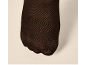 Dunkelbraune Strumpfhose, sichtbar vom Knöchel bis zu den Zehen.