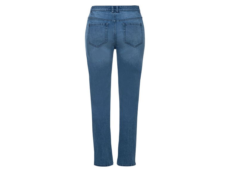 Eine blaue Jeans für Frauen.