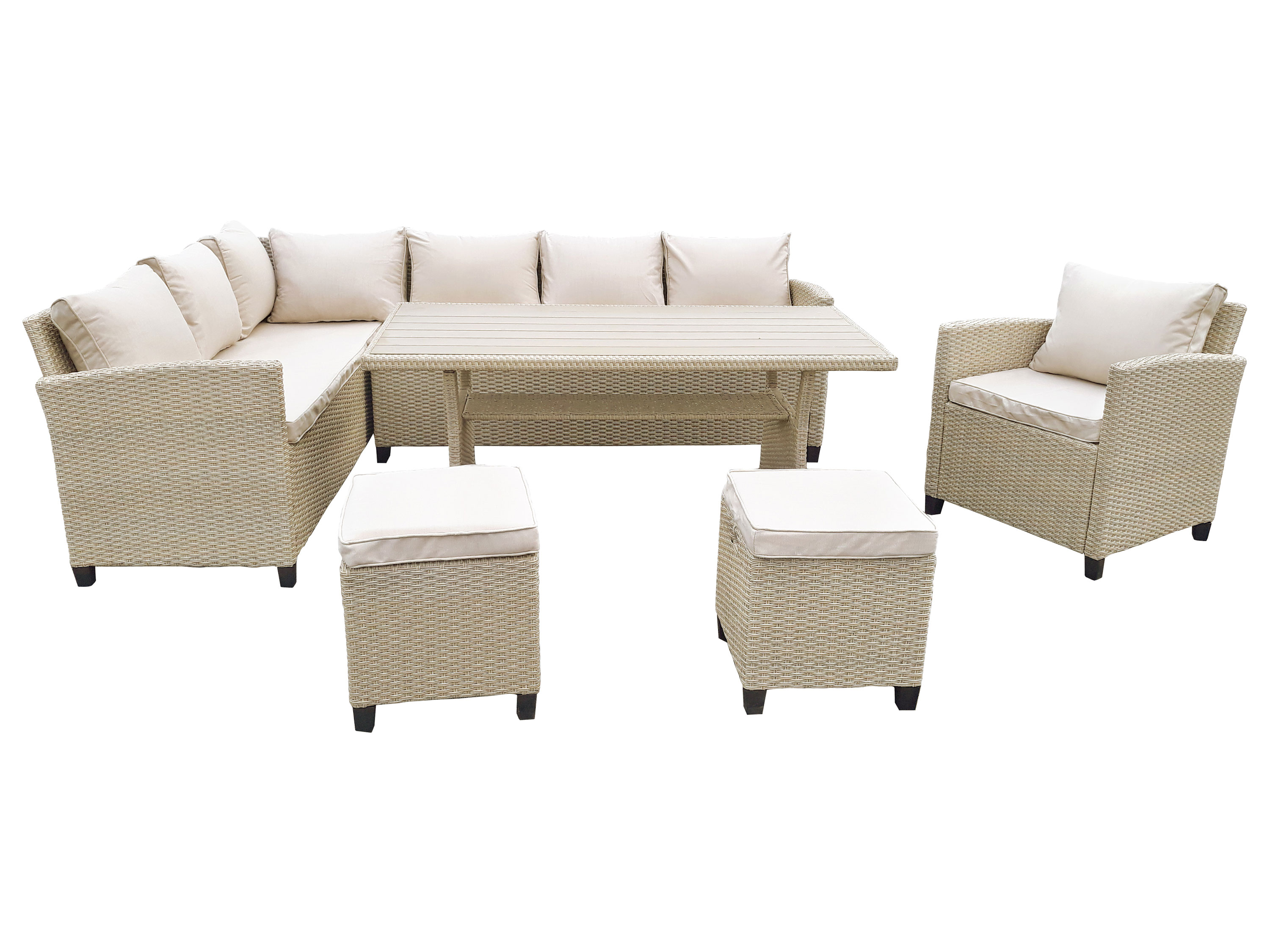 bellavista – Home & Garden® Dining-Lounge Prato (Ecksofa, Beige) | 04021472533441