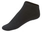 Ein Paar schwarze Socken mit niedrigem Schaft.