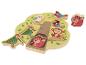 Holzbaumförmiges Puzzle mit Tierfiguren, darunter Fuchs, Eule, Vögel und Affe.