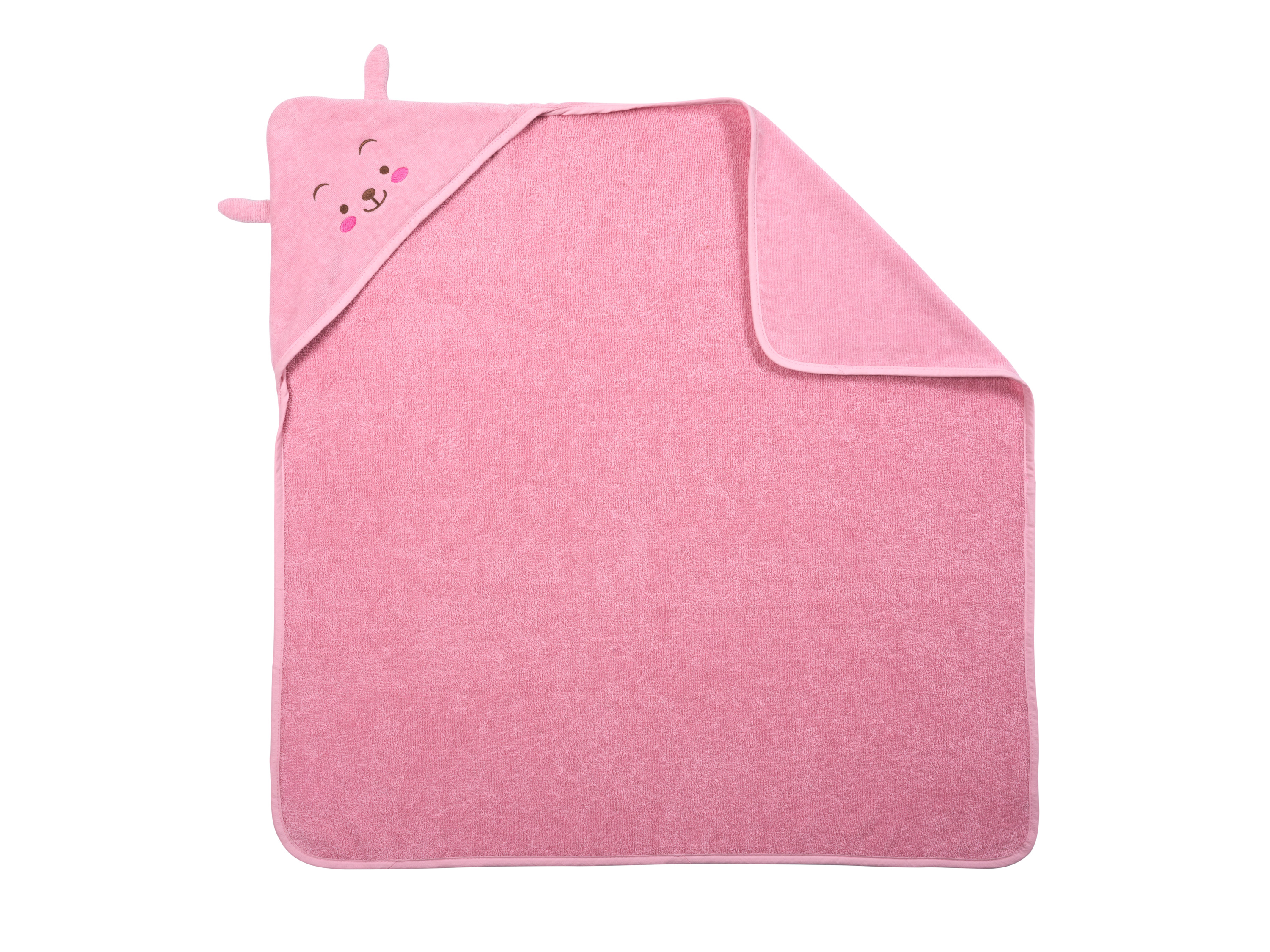 LUPILU® Baby Kapuzentuch, 85 x 85 cm (Rosa)