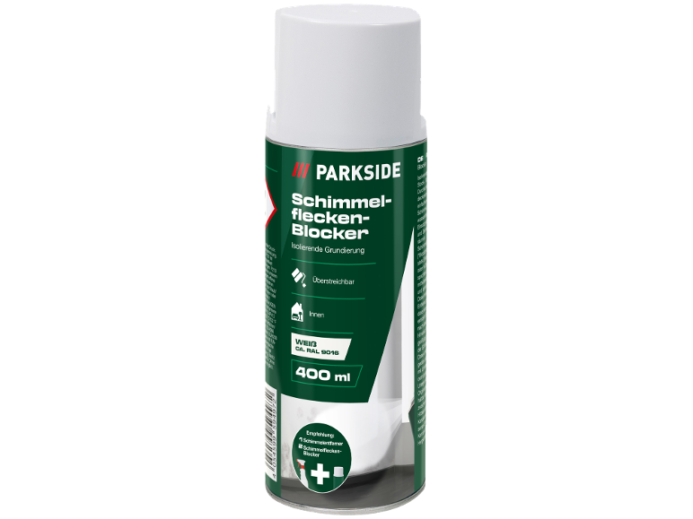 Weißer Schimmelflecken-Blocker Spray, isolierende Grundierung, 400 ml.