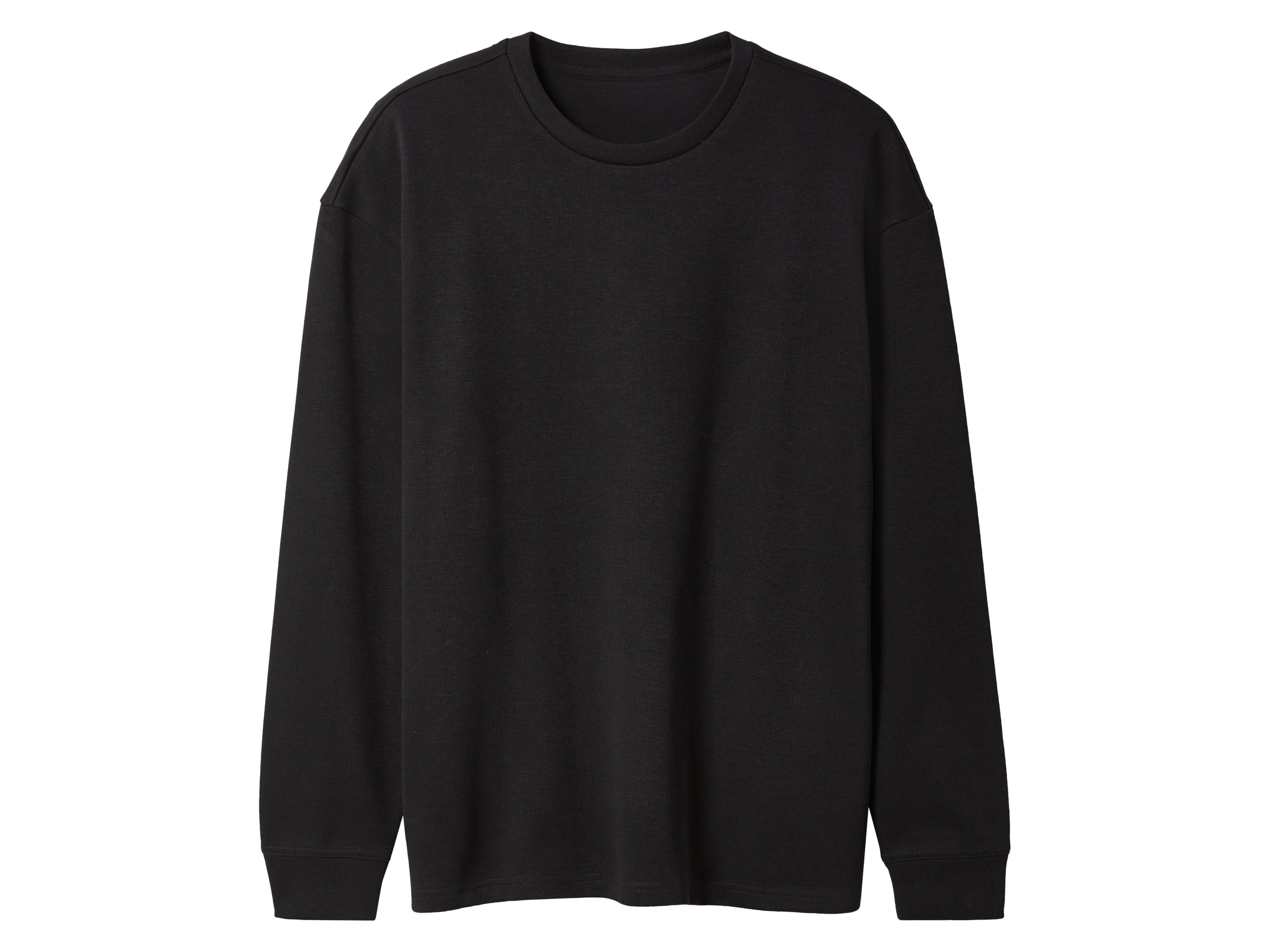 ESMARA MEN Herren Geripptes Sweatshirt (Schwarz, XL (56/58))