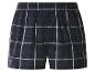 Herren-Boxershorts in Dunkelblau kariert mit elastischem Bund.