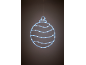 Leuchtende Weihnachtsdekoration in Kugelform mit Streifen