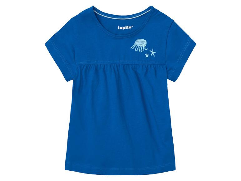 Gehe zu Vollbildansicht: lupilu Kleinkinder Mädchen T-Shirts, 3 Stück, aus reiner Baumwolle - Bild 19