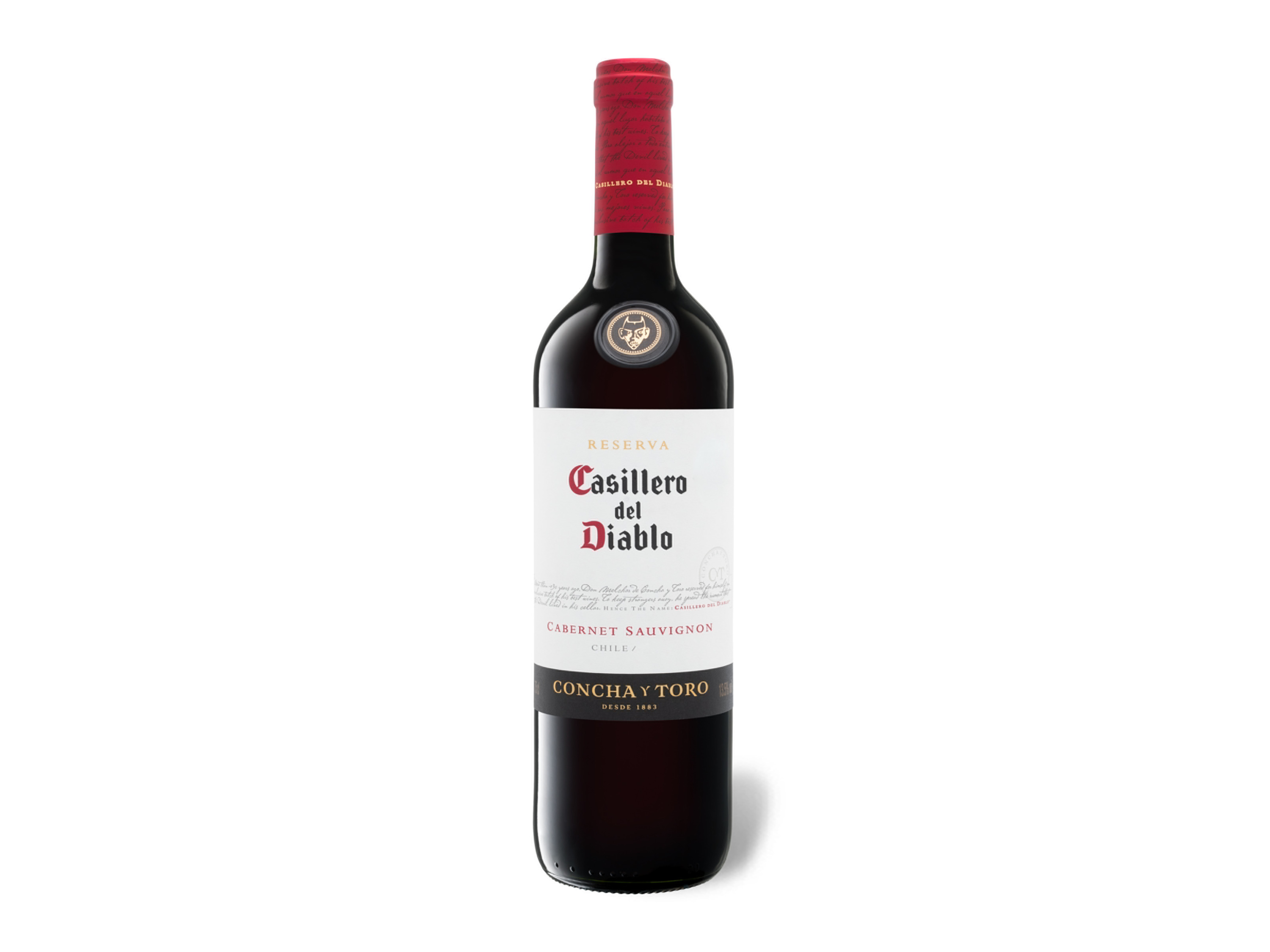 Lidl Wein-Angebot - Concha y Toro Casillero del Diablo Cabernet Sauvignon Reserva Chile trocken, Rotwein 2023