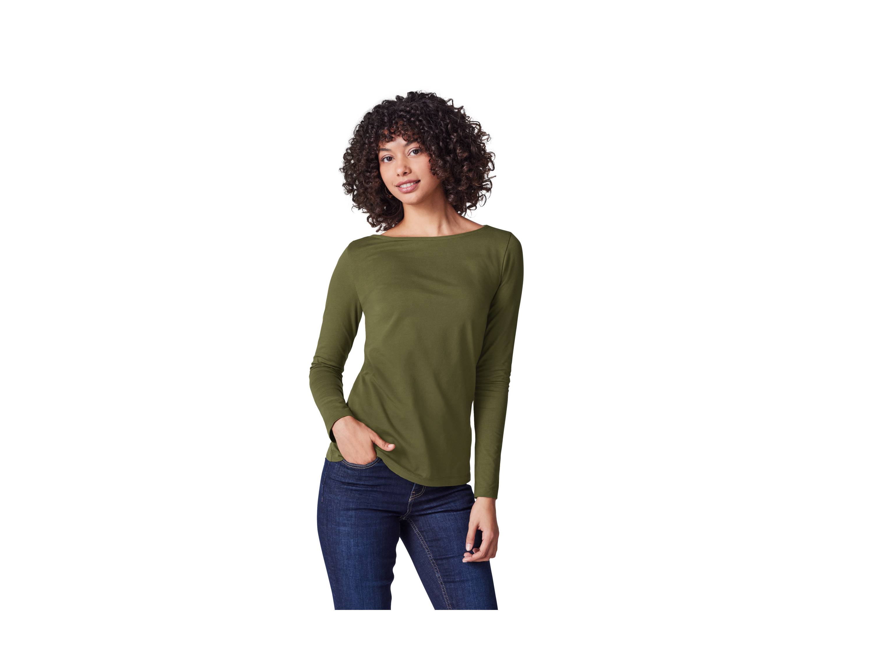 Thumbnail - esmara® Damen Langarmshirt (Grün, XS(32/34))