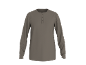Grau-braunes Langarm-Henley-Shirt für Herren