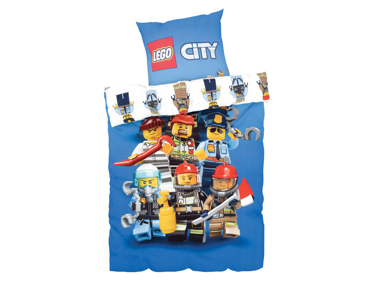 Gehe zu Vollbildansicht: LEGO Ninjago / City Kinder Bettwäsche, 135 x 200 cm - Bild 2