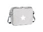 Graue Tasche mit weißem Stern.