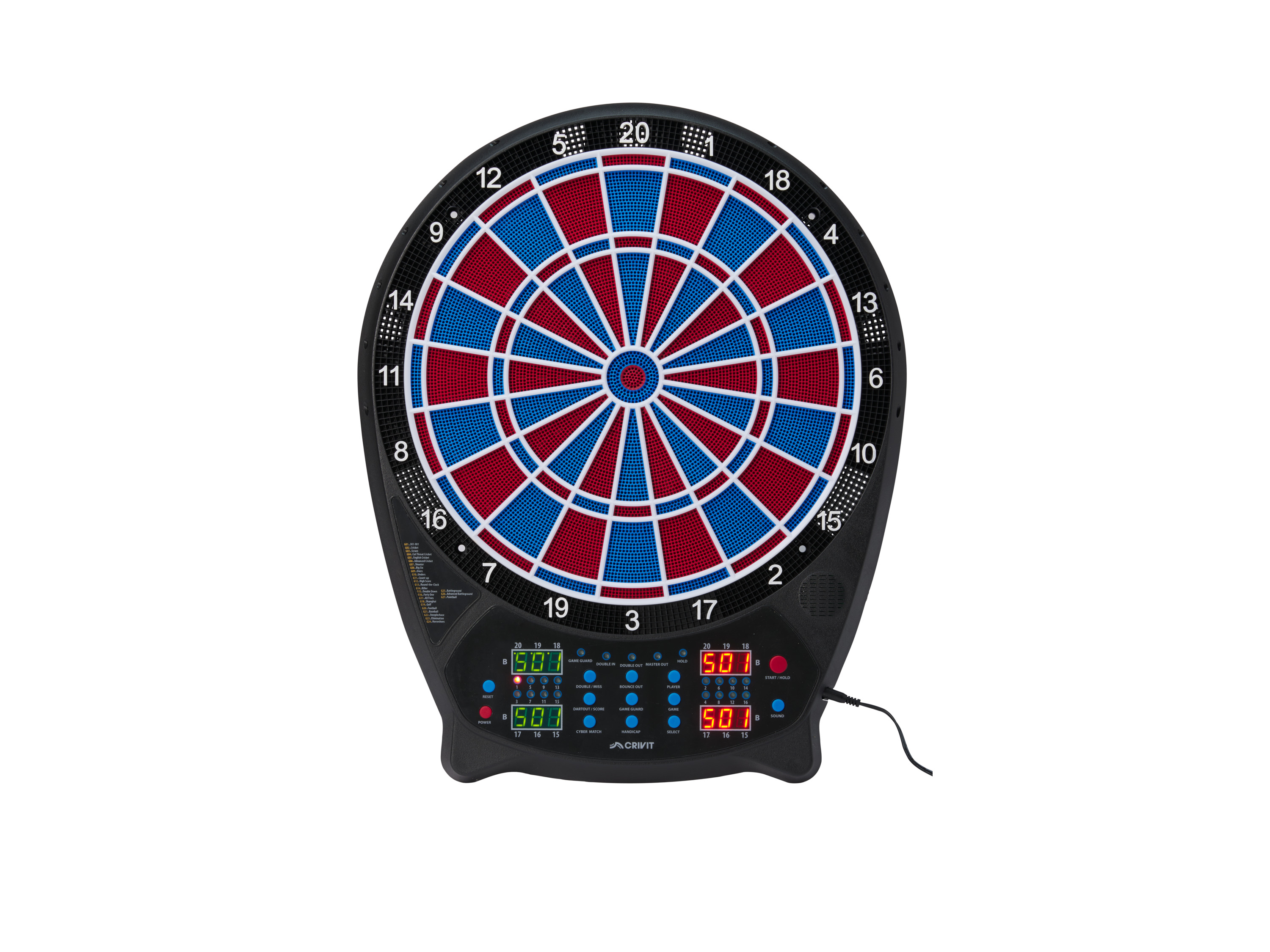 Thumbnail - CRIVIT Elektronische Dartscheibe (blau/rot)