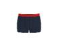 Dunkelblaue Herren-Boxershorts mit rotem Bund