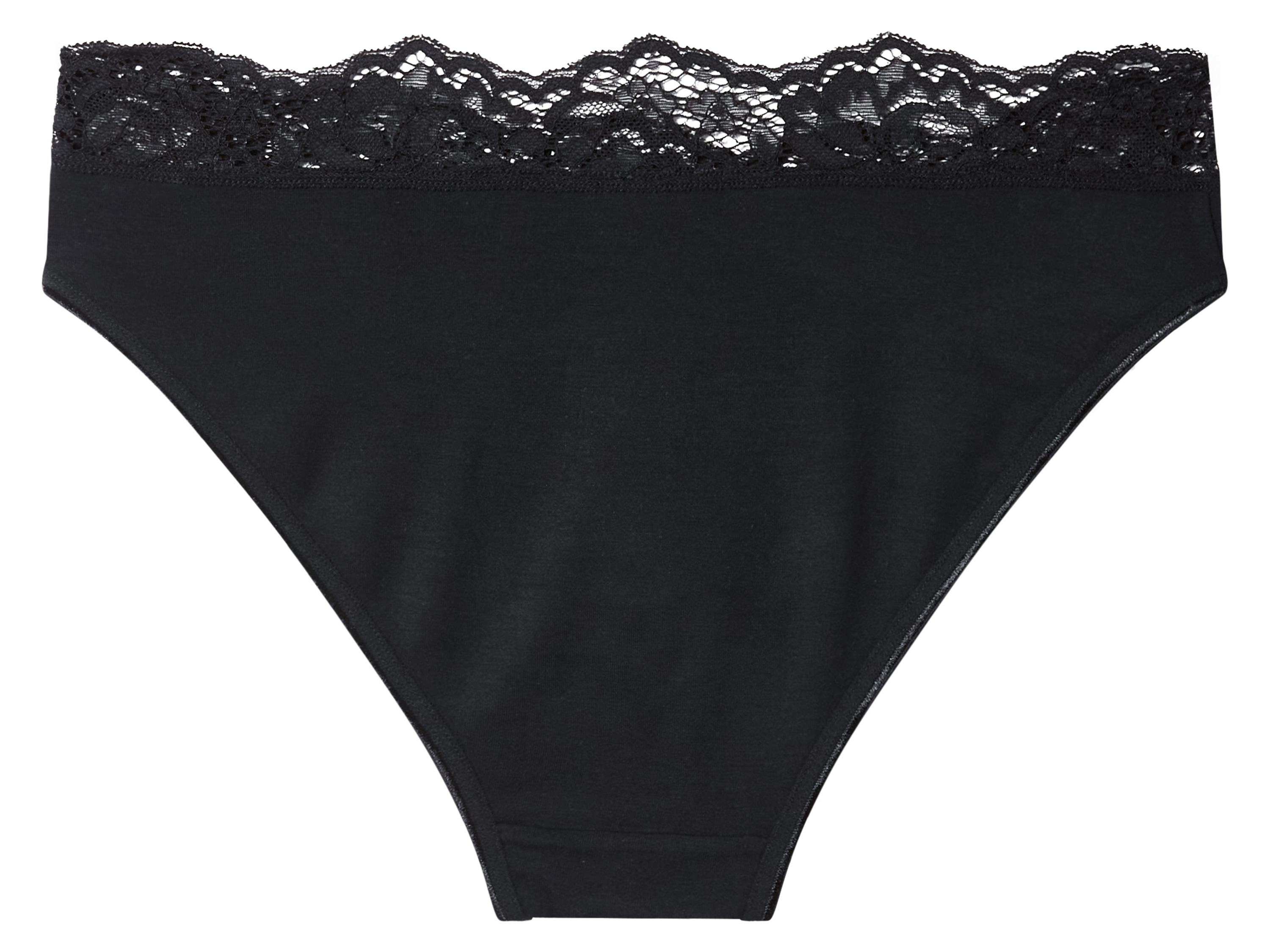 Thumbnail - esmara® Damen Slips mit Spitze, 3 Stück (Schwarz/Weiß, L(44/46))