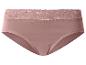 Damen-Slip mit Spitzenbesatz in Beige